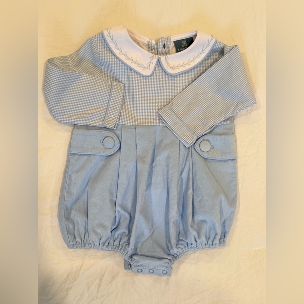 Babyccino Bear Corduroy Bubble Romper